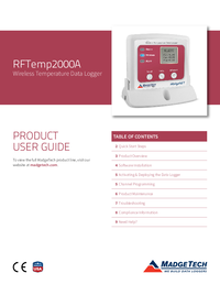 Thumbnail of document Manual - RFTemp2000A Wireless Temperature Data Logger